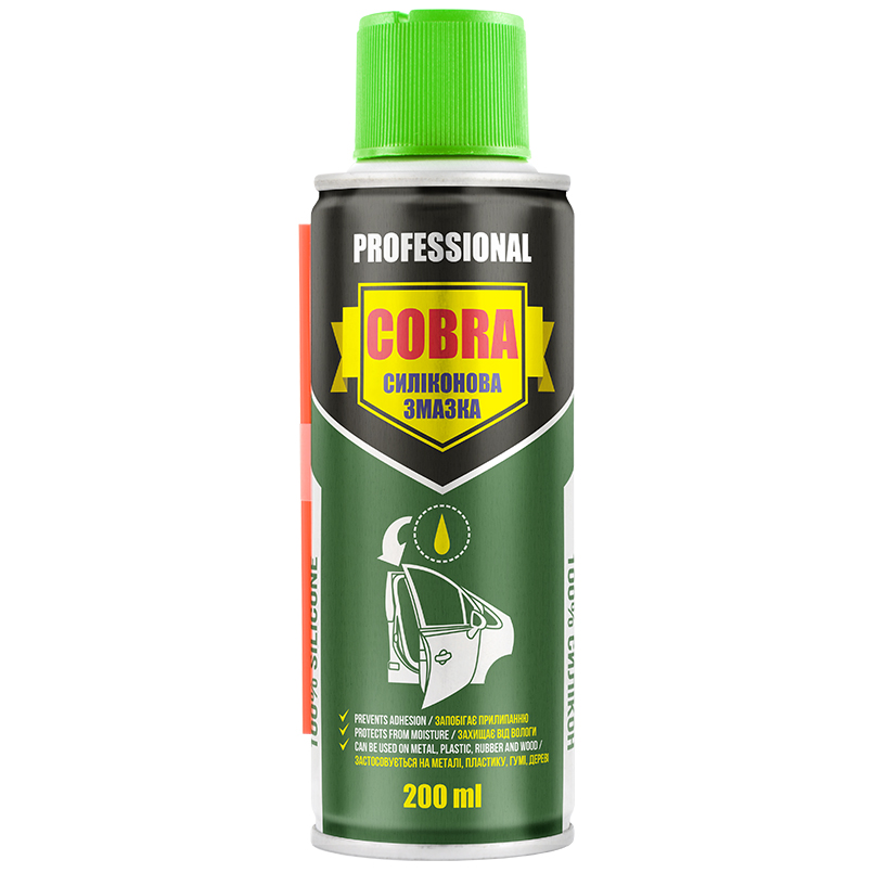 Силіконова змазка Nowax SILICONE SPRAY COBRA, 200мл